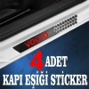 Volvo özel Oto Kapı eşikleri Sticker Karbon 4 Adet