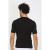 Beruflic Erkek Sıfır Yaka Likralı Siyah T-Shirt 65710
