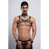 Gay Fantazi Giyim, Erkek Partywear, Tecnowear, Erkek Göğüs Harness- BRFM55