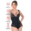 Siyah Emay 2947 Dantelli Agraflı Body Korse