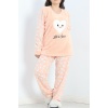 Battal Polar Pijama Takımı Somon1