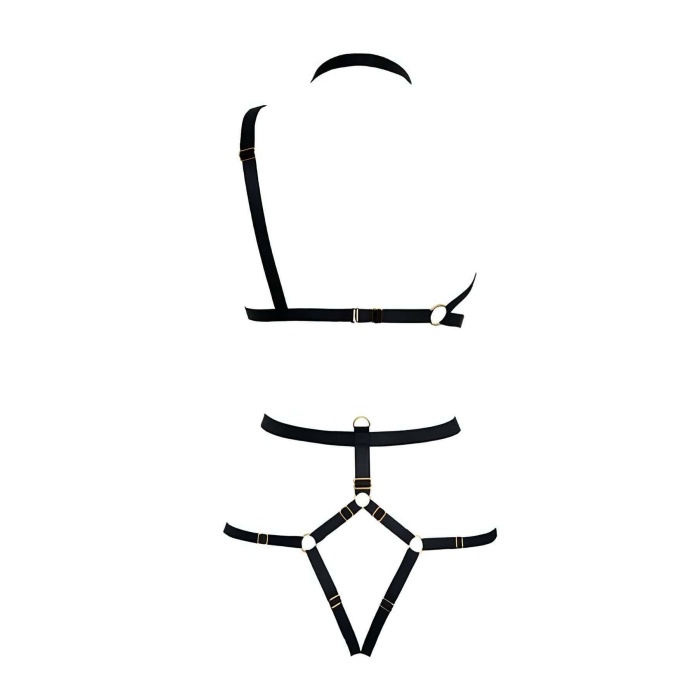 Tek Bacak Bağlantılı Seksi Lastik Harness - BRF375