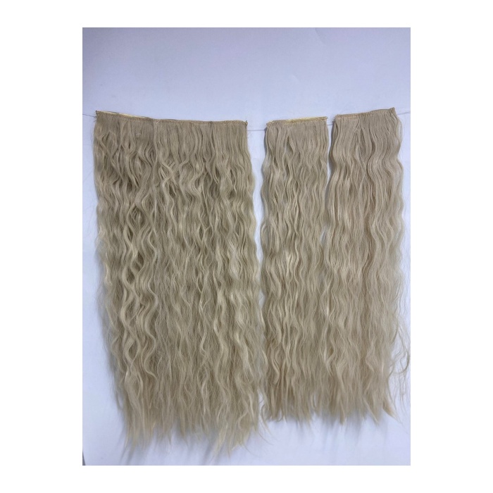 Platin Afro Dalgalı – 65cm 190 Gr. Fiber Sentetik Çıt Çıt – Renk No:60a