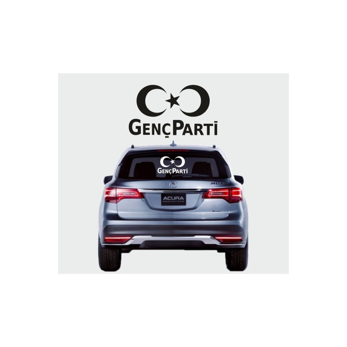 Genç Parti Logo Oto Sticker 25*30 Cm