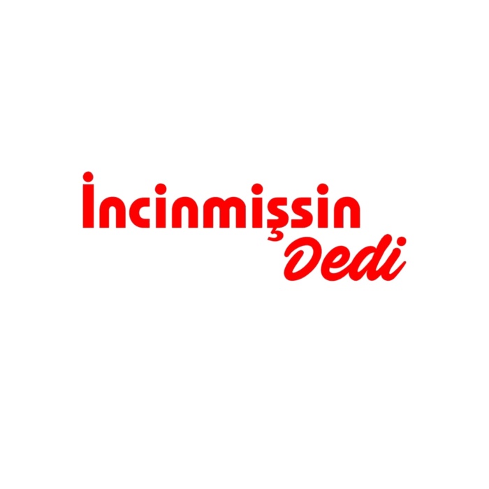 Incinmişsin Dedi Oto Sticker Kırmızı 25*8 Cm