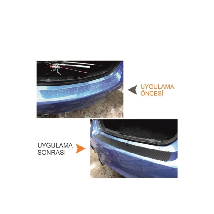 Honda City İçin Uyumlu Aksesuar Oto Bagaj Ve Kapı Eşiği Sticker Seti Karbon