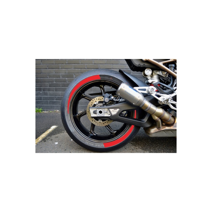 Motosiklet Lastik Yanağı Kırmızı Sağ-Sol/Ön-Arka