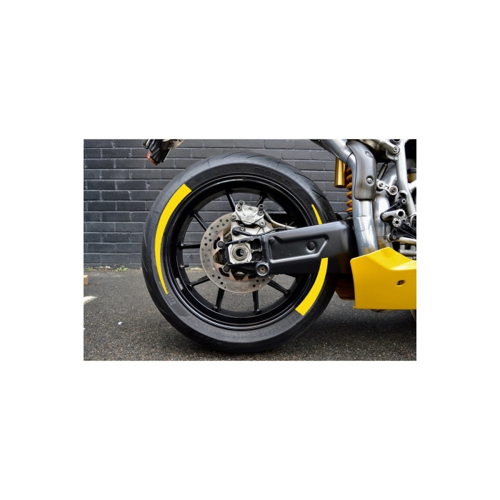 Motosiklet Lastik Yanağı Sarı Sağ-Sol/Ön-Arka