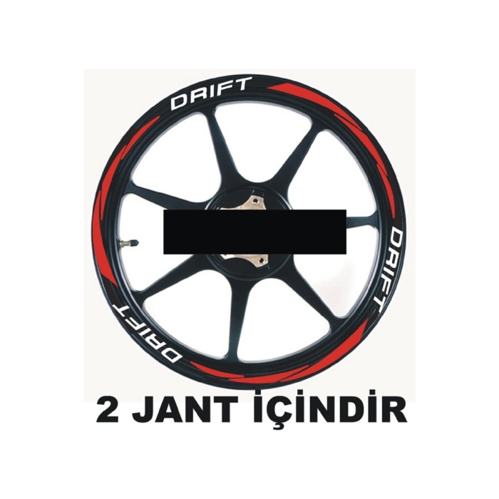 Motosiklet Jant Şeridi Mondial Drift Uyumlu Sağ-Sol/Ön-Arka