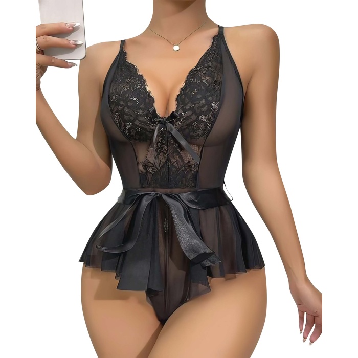 Beruflic Fantezi Babydoll Siyah 969