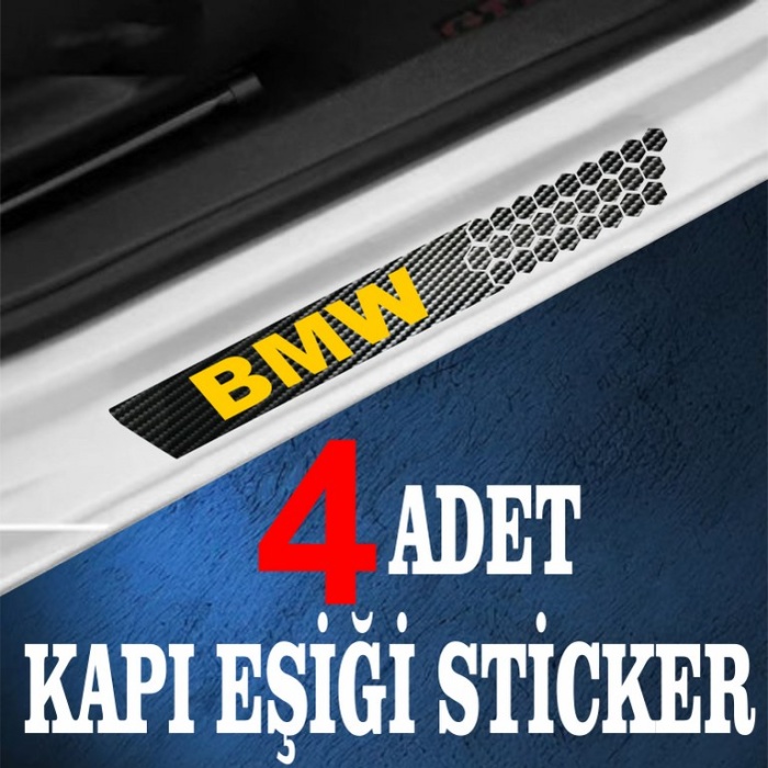 BMW özel Oto Kapı eşikleri Sticker Karbon 4 Adet