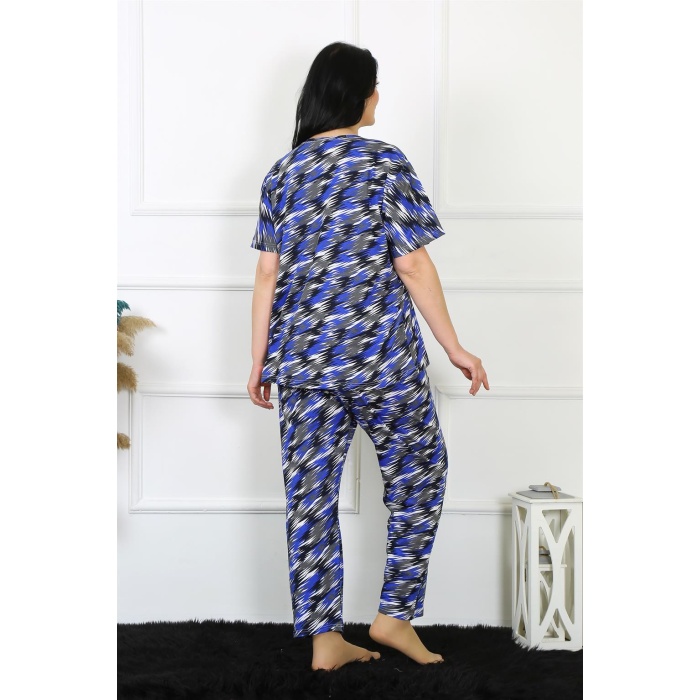 Beruflic Kadın 5XL-6XL-7XL-8XL Büyük Beden Kısa Kol Pijama Takım 75010