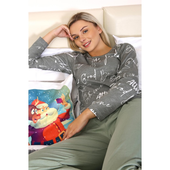 Beruflic Kadın Uzun Kol Penye Pijama Takım 4206
