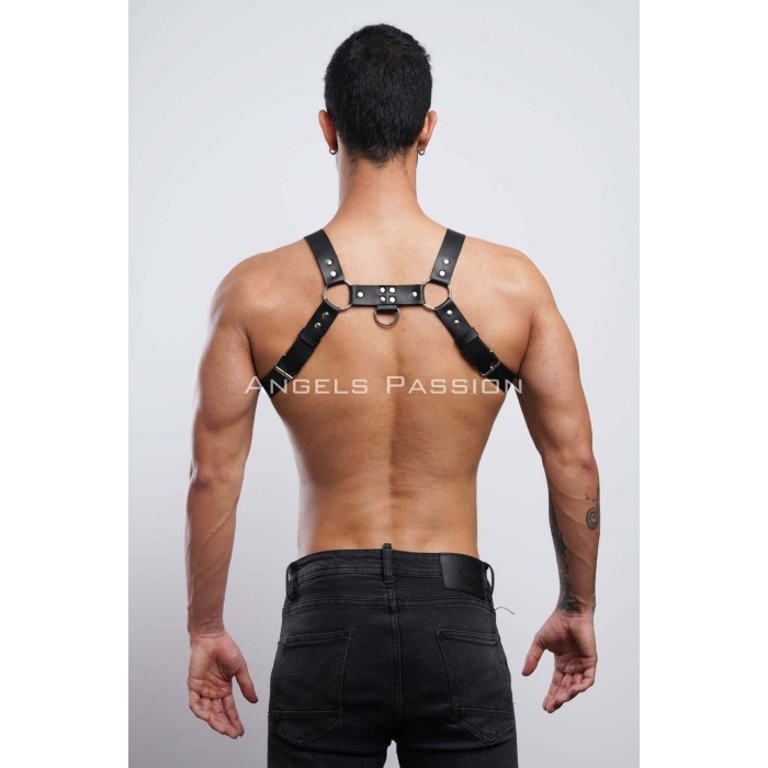 Erkek Göğüs Harness, Erkek Deri Pantolon Askısı, Erkek Clubwear - BRFM23