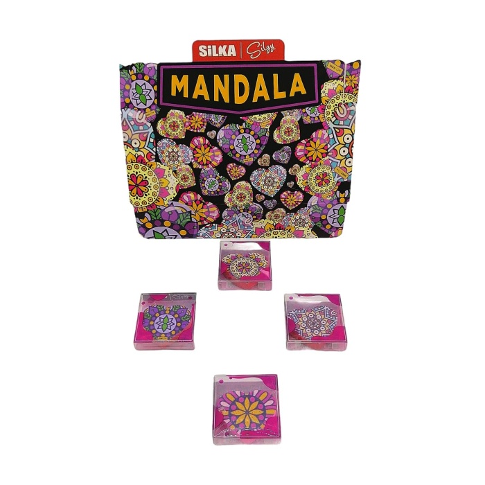 Silka Mandala Kalpli Silgi 4 Lü Set