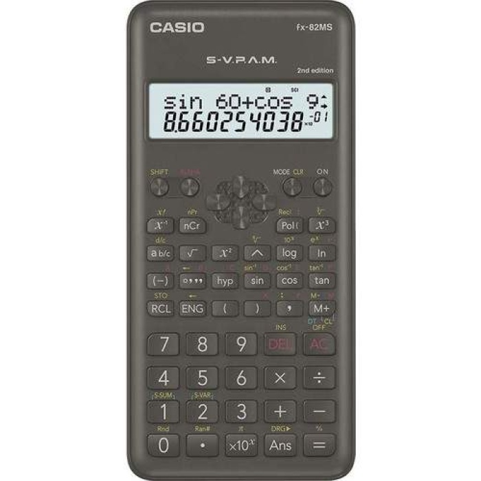 Casio FX-82MS 2. Versiyon 240 Fonksiyon Bilimsel Hesap Makinesi