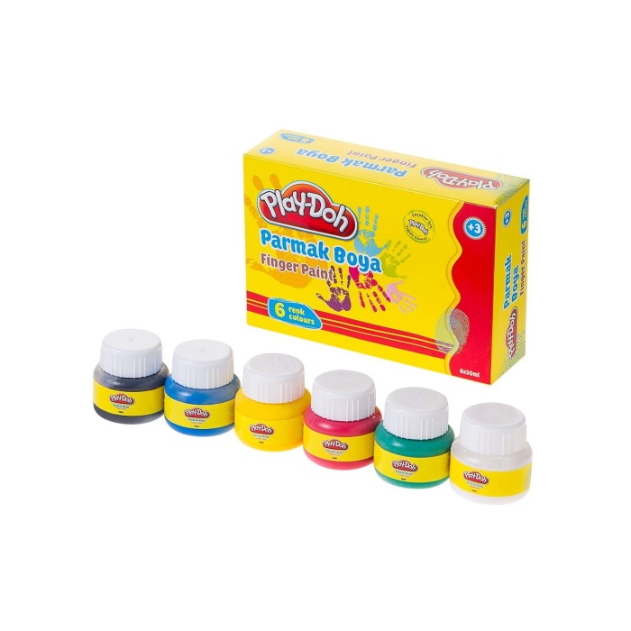 Play Doh Parmak Boyası 6 Renk X 30 ml.