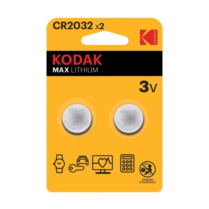 Kodak 2 Adet Cr2032 Ultra Lityum Para Pil