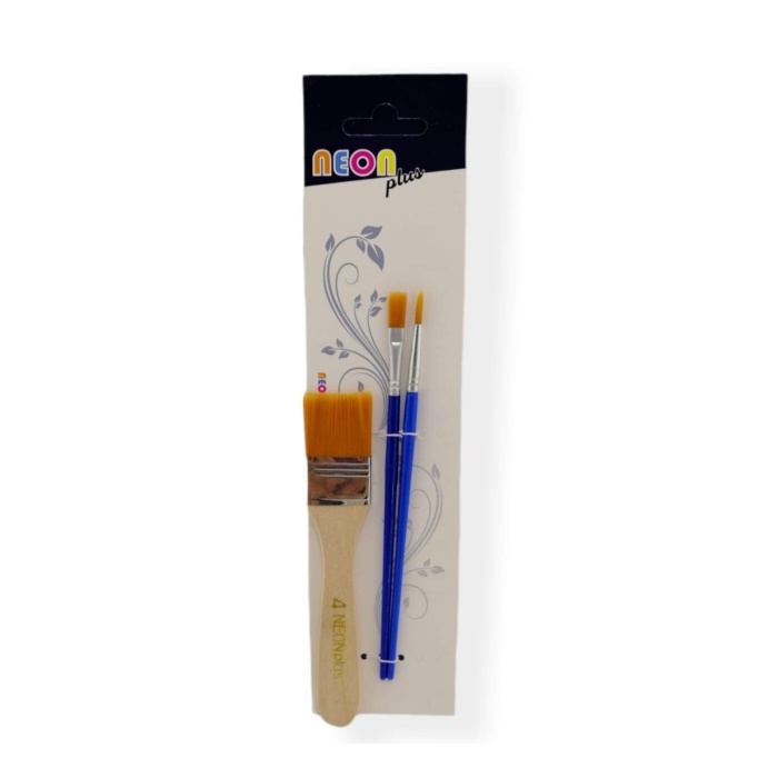 Neon PLus Artist Brushes 3Lü Fırça Seti HKD-153