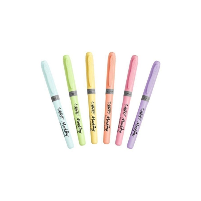 Pensan Triball Tük. Kalem 8li + Bic Pastel Fosforlu Kalem 6lı