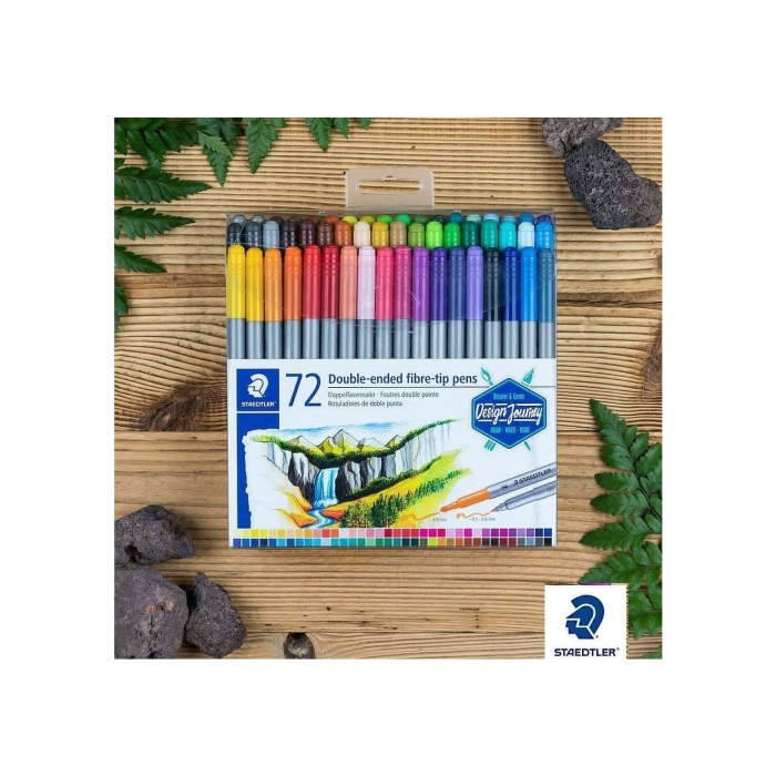 Staedtler Çift Uçlu Keçeli Kalem 72 Renk TB72