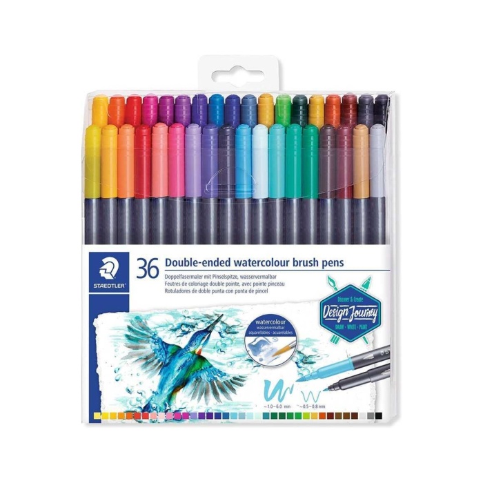 Staedtler Çift Uçlu Keçeli Kalem 36 Renk TB36