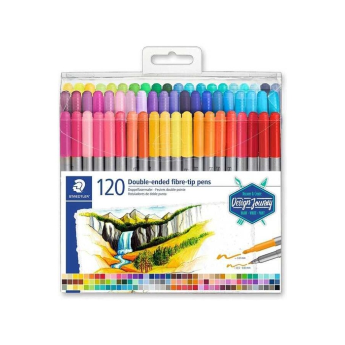 Staedtler Çift Uçlu Keçeli Kalem 120 Renk TB120