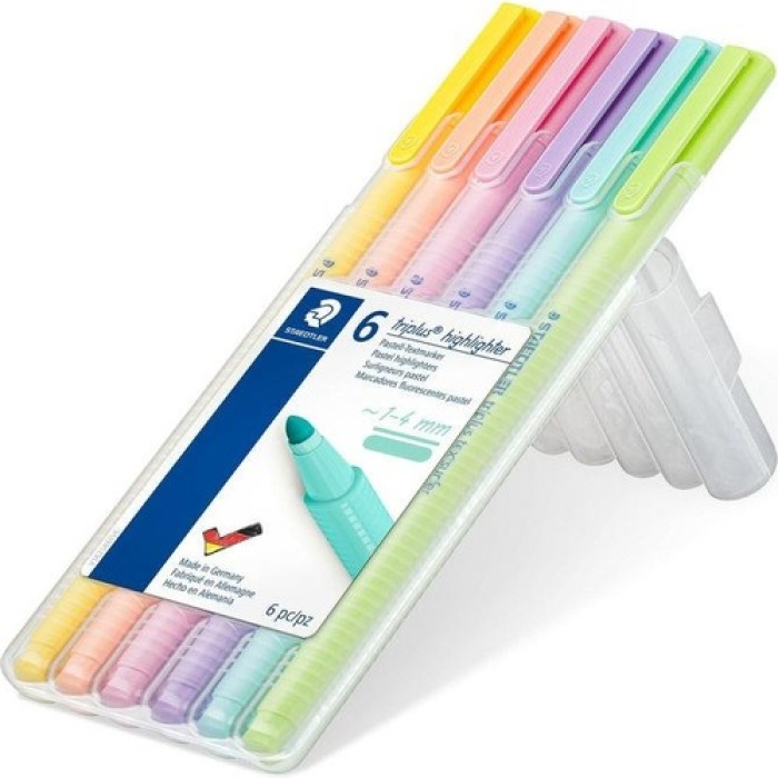 Staedtler Triplus Fosforlu Kalem 6 Pastel Renk