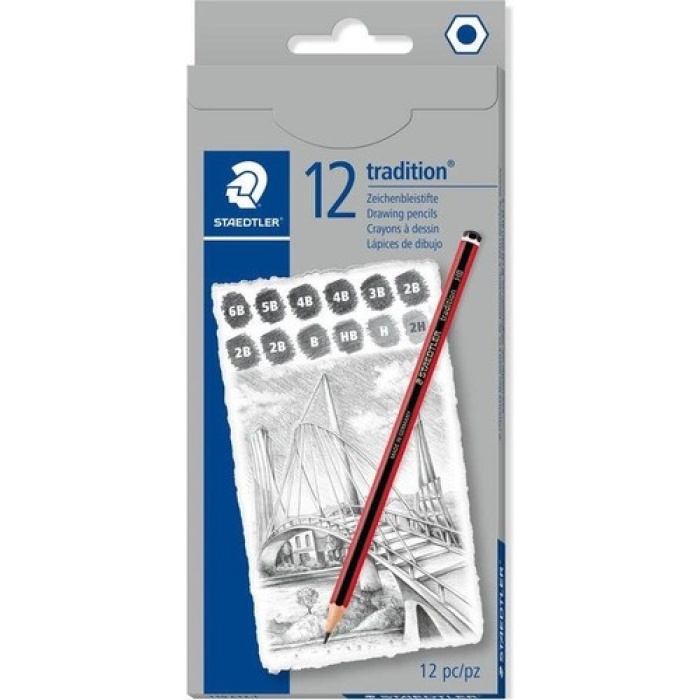 Staedtler Tradition Dereceli Çizim Kalemi 12li Set