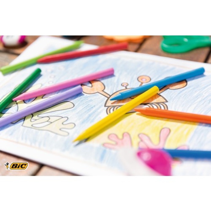 Bic Kids Plastidecor Silinebilir Elleri Kirletmeyen Pastel Boya 18 Renk