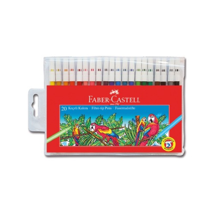 Faber-Castell Keçeli Kalem 20 Renk Yıkanabilir