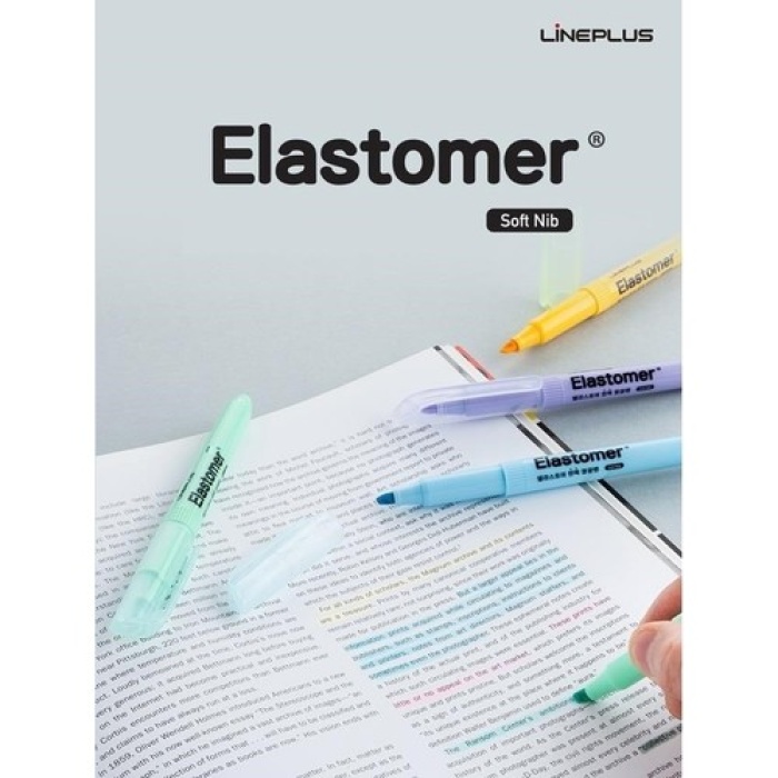 Lineplus Elastomer Fosforlu Kalem Pastel Renkler 8li Paket