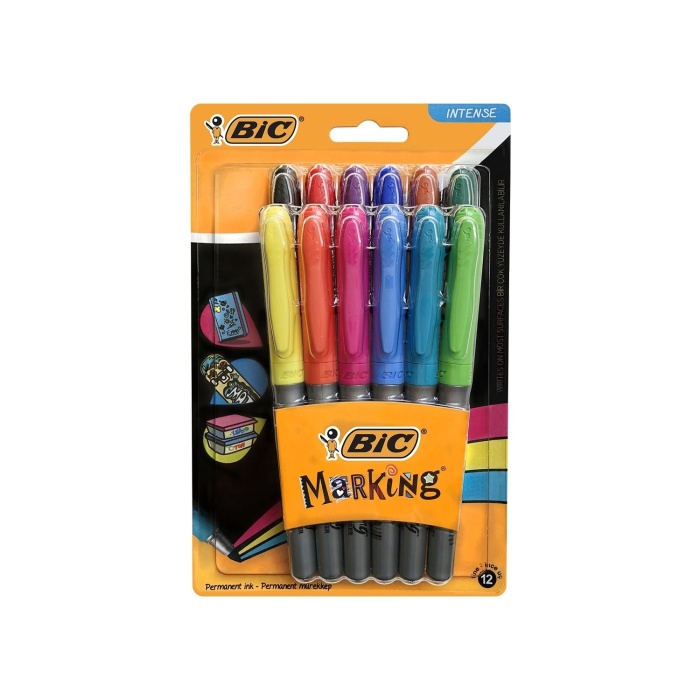 Bic Marking Color Permanent Markör Karışık 12li Blister