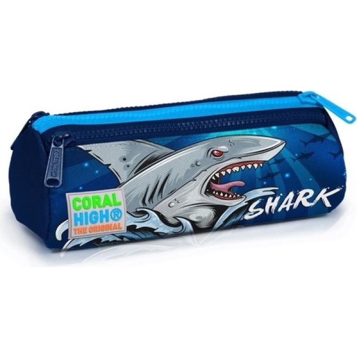 Coral High Shark Desenli Beslenme Okul Çantası + Kalemlik Seti