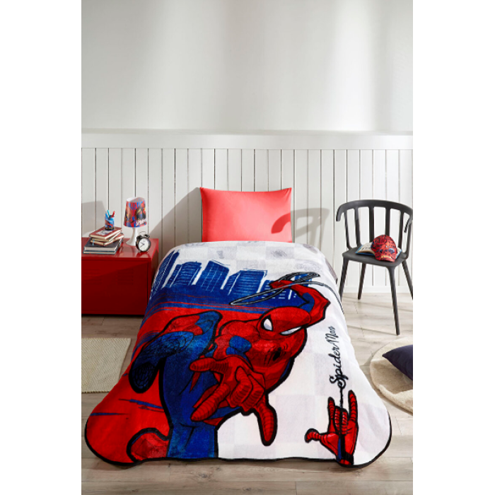 Özdilek Spiderman Blue City Disney Lisanslı Tek Kişilik Çocuk Battaniyesi 155x215 1729