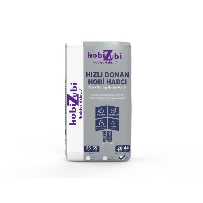 Kod: 2440 - Hızlı Donan Hobi Harcı - Beyaz - 3KG