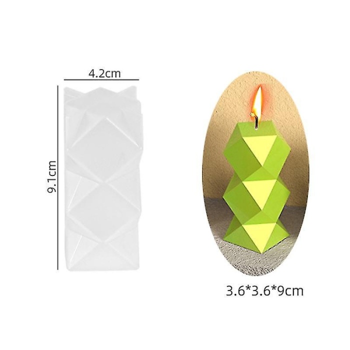 Baklava Model Mum Kalıbı - Hobi Silikon Kalıbı -Kod:424