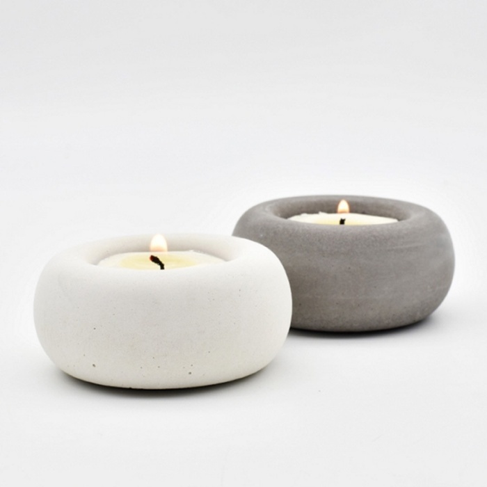 Yuvarlak Tealight Mumluk Silikon Kalıbı