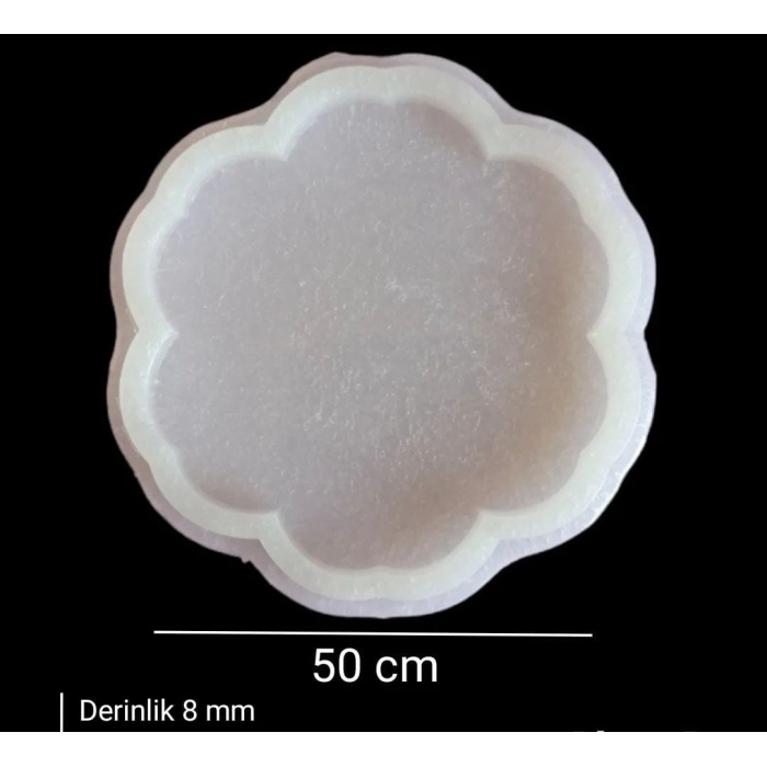 5 Adet 50cm - Çiçek Model Tepsi Kalıbı