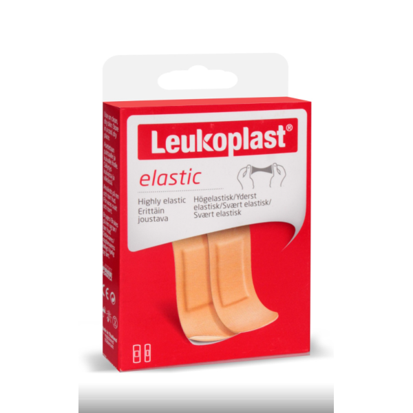 Leukoplast Elastic 19 cmx72 mm (8 ad.), 25x72 mm (12 ad.) Yara Banadı 20 Ad.