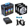 Lian Li UNI Fan AL120 Black AL120-3B 3x120mm RGB PWM Siyah Kasa Fanı