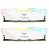 Team T-Force Delta RGB White 32GB (2x16GB) 3600MHz CL18 DDR4 Gaming Ram (TF4D432G3600HC18JDC01)