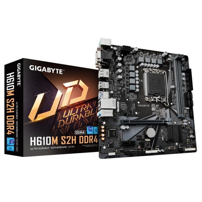 GIGABYTE H610M S2H 3200Mhz HDMI DP DVI 1700p mATX