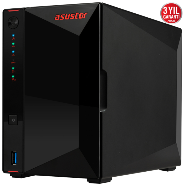 ASUSTOR AS5202T 2 YUVALI 2GB NAS DEPOLAMA ÜNİTESİ