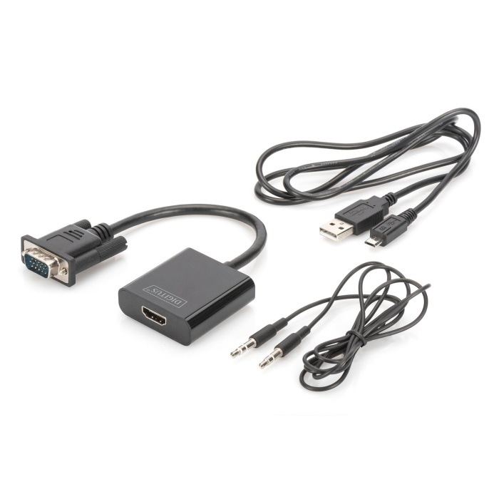 DIGITUS DA-70473 VGA HDMI  ÇEVİRİCİ +SES FHD