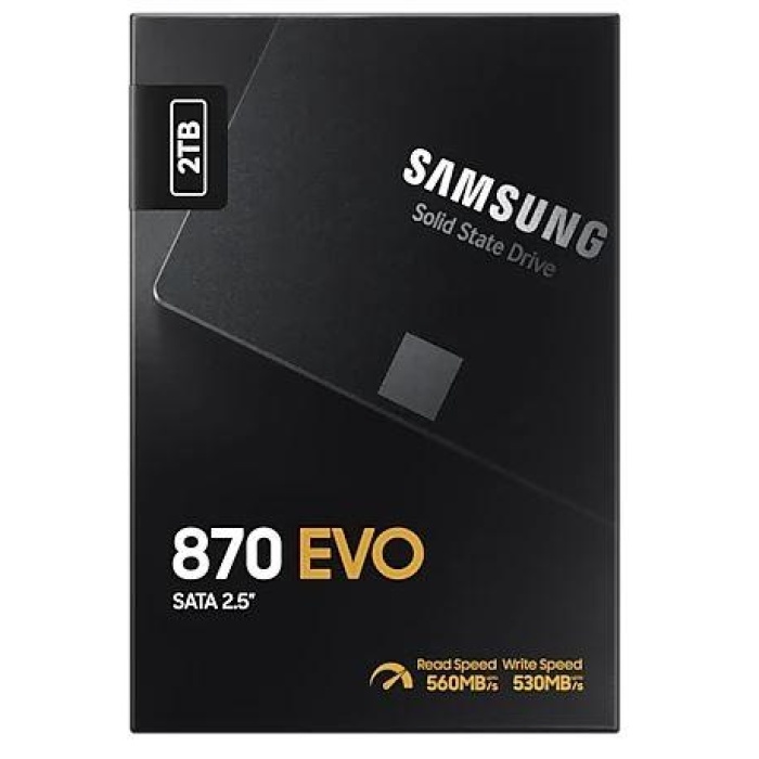 2TB SAMSUNG 870 560/530MB/s EVO MZ-77E2T0BW SSD (Resmi Distribütör Garantili)