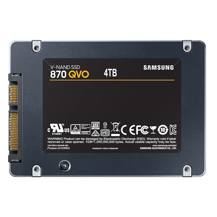 4TB SAMSUNG 870 560/530MB/s QVO MZ-77Q4T0BW SSD (Resmi Distribütör Garantili)