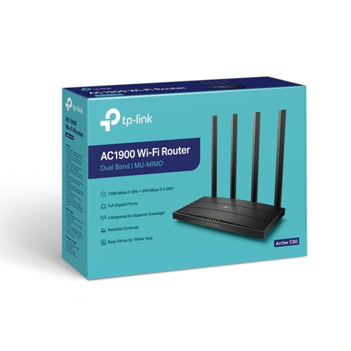 TP-LINK ARCHER C80 AC1900 4PORT ROUTER