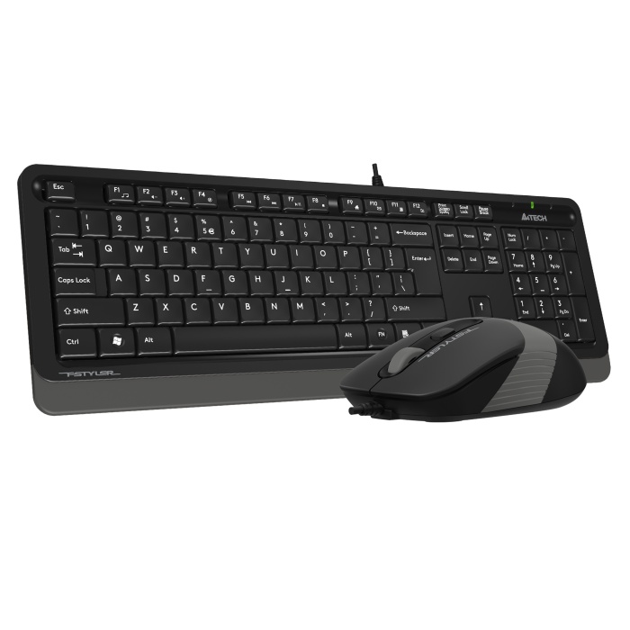 A4 TECH F1010 Q USB GRİ TR MM KLAVYE+OPTİK MOUSE