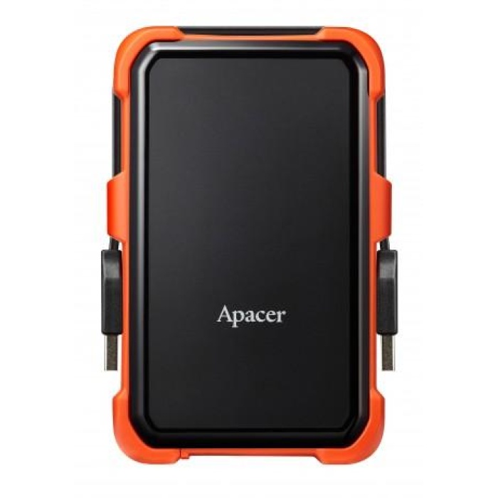 Apacer AC630 Siyah-Turuncu 2 TB Askeri Sınıf Darbeye Dayanıklı 2.5 USB 3.1 Taşınabilir Harddisk (AP2TBAC630T-1)